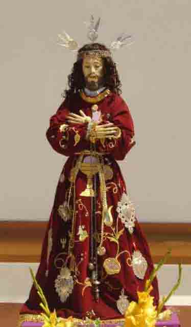 Jess Nazareno Cautivo Santo Patron del Distrito de Llapa que es venerada por sus fieles el 28 de Agosto de cada ao. Cajamarca, Octubre del 2006.