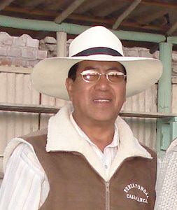 Ing. Luis Aceijas Pajares, Conductor del Concurso de animales menores de Cuyes y Conejos