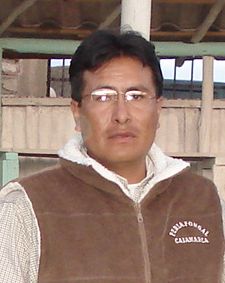  Ing. Frist Cristobal Morales, Juez del concurso de Animales Menores: Cuyes y Conejos.