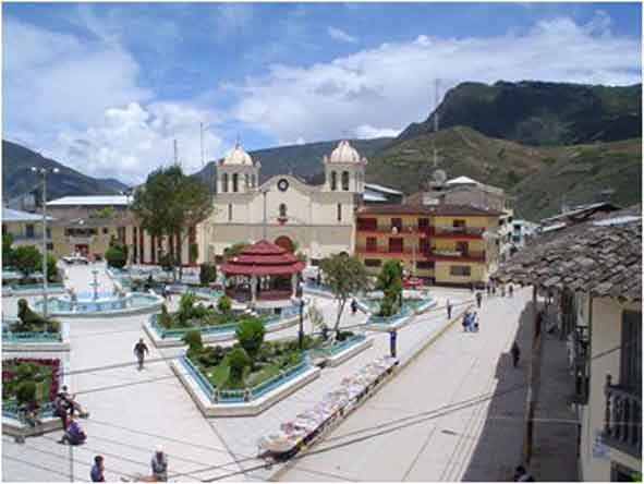 Plaza de Armas de Bambamarca. Cortesía BambamarcaPeru.com