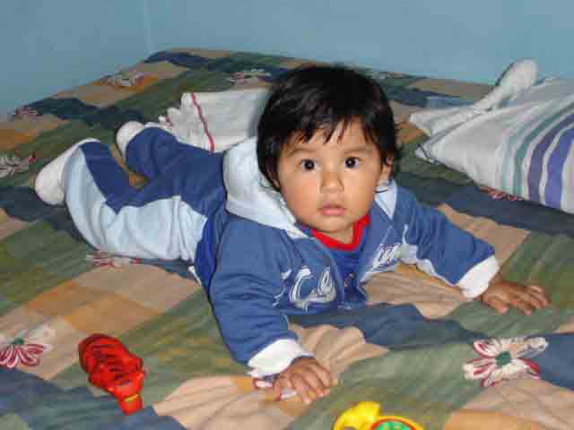 Jes�s Miguel, en su sexto cumplem�s. Trujillo, Julio del 2006.