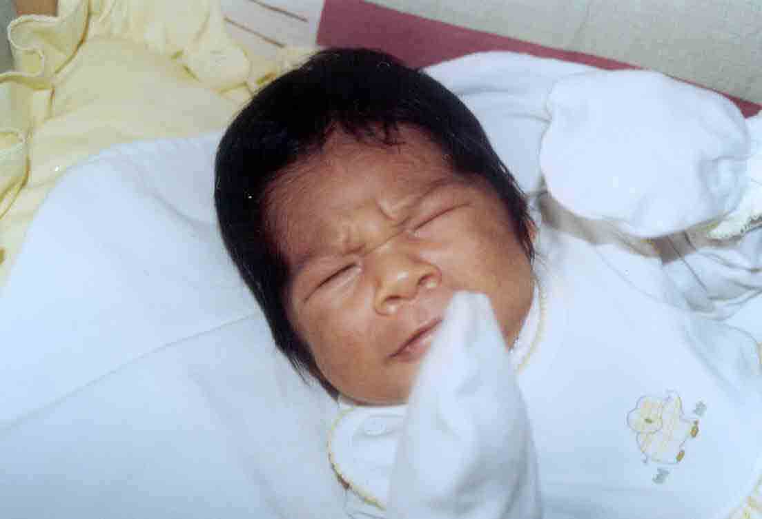 Jes�s Miguel, en su primer cumplem�s. Trujillo, febrero 2006.