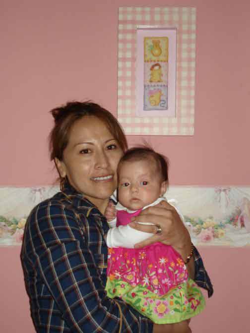Jennifer Ann en su sexto cumplemes. Cajamarca, Enero del 2006.