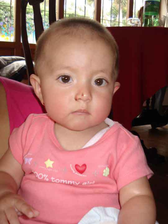 Jennifer Ann en su 9no Cumplemes. Cajamarca, Abril 2007.