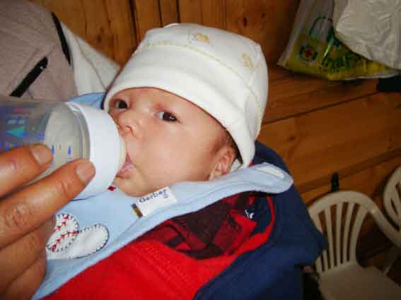 Jake Andrew, en su 1er. cumplemes. Cajamarca, 24/07/2008.