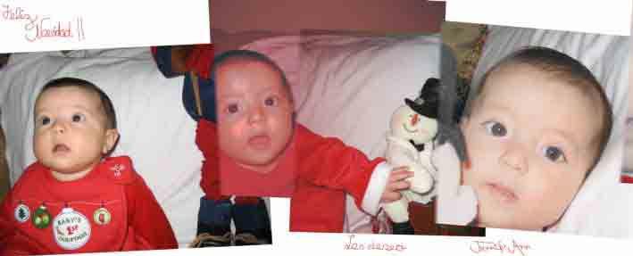 Jennifer Ann envia saludos navide�os desde USA para sus familiares y amigos en su quinto cumplemes. USA, Diciembre 2006